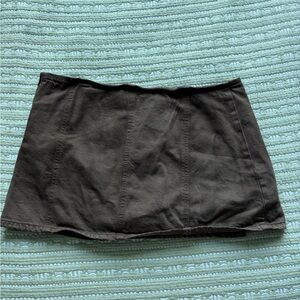 Stradivarius Dark Brown Mini Skirt